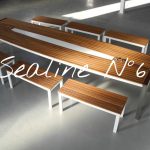 Design Tisch Sealine Nummer 6 aus Metall Holz Teak by Sebastian Bohry timeless design