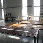 Design Tische aus Teak-Holz Metall Edel-Stahl by Sebastian Bohry timeless design